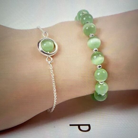 NATURAL SUN STONE 2 PIECE BRACELET SET - Picture 5 of 5